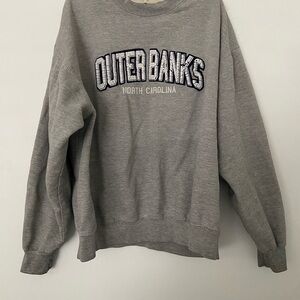 Outer Banks North Carolina Grey Crewneck Sweatshirt